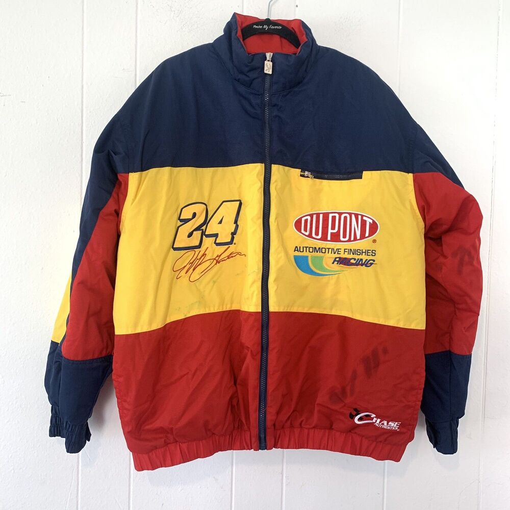 Vintage Chase Authentic‘S Mens XL Coat Puffer Jeff Gordon 24 Nascar DuPont